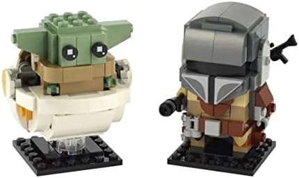 LEGO 40539 BRICKHEADZ Star Wars Ahsoka Tano + LEGO 75317  BRICKHEADZ Mandalorian & Child  Exclusive Bundle