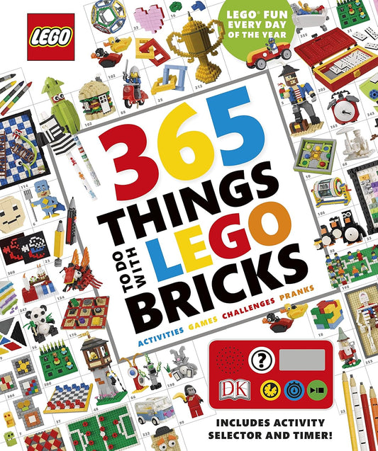 365 Things to Do with LEGO Bricks Hardcover Book: With activity selector and timer