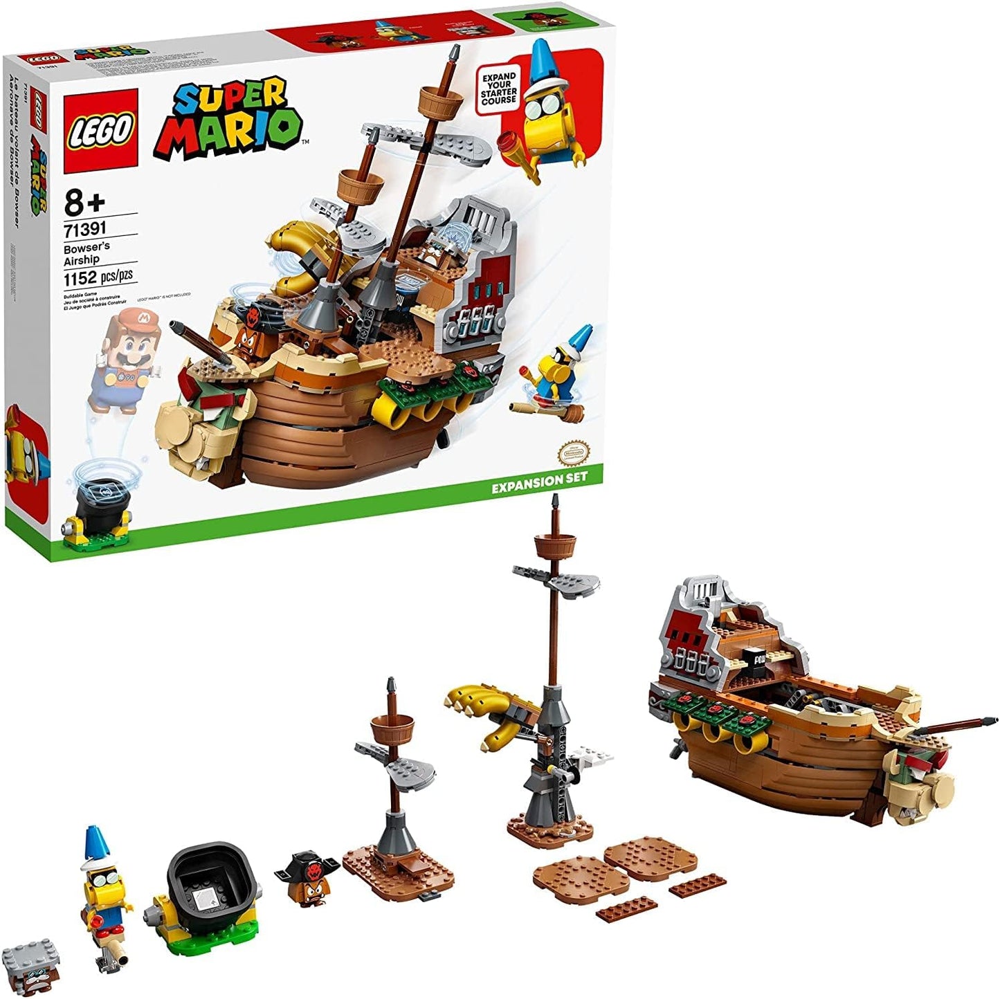 LEGO 71391 Super Mario Bowser’s Airship Expansion Set