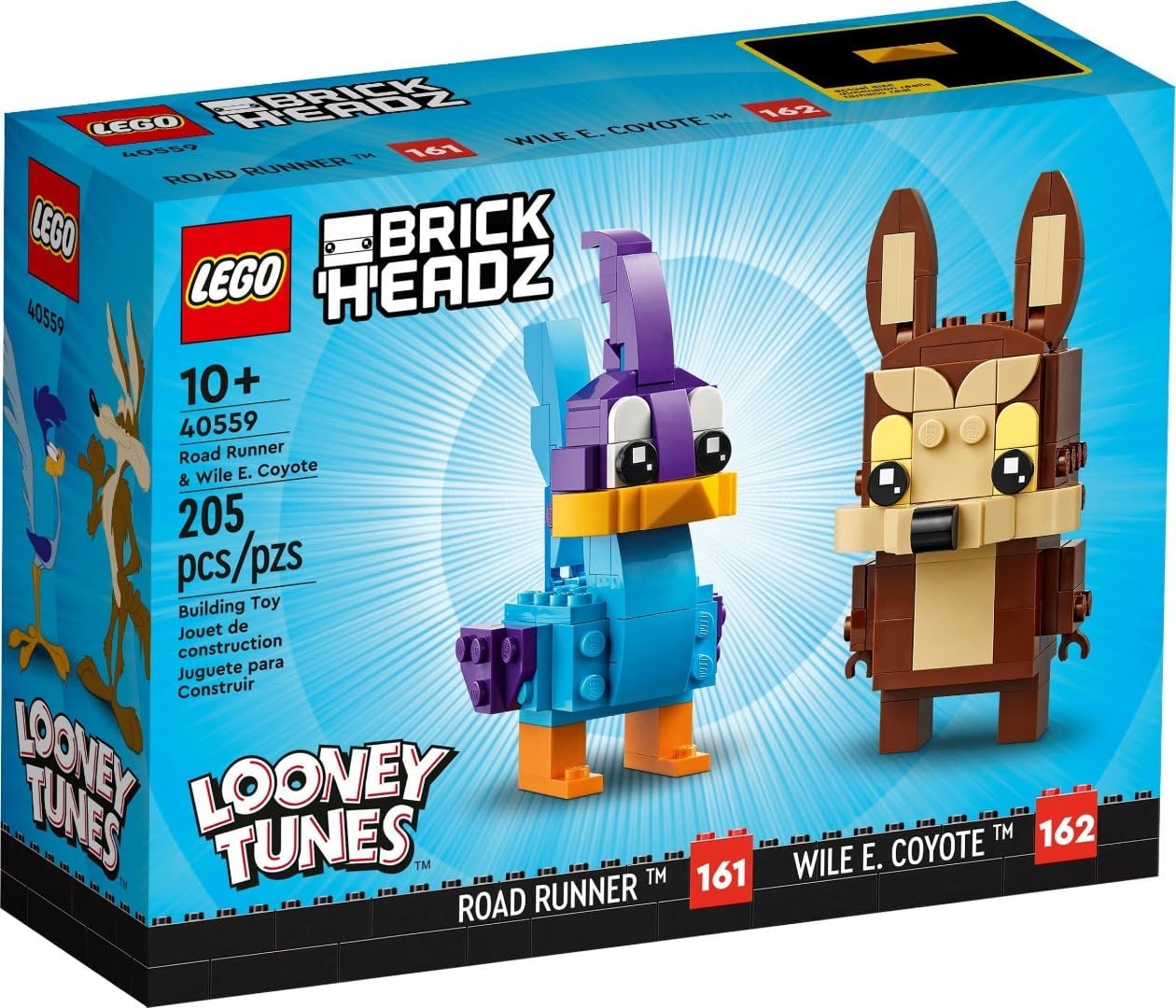 LEGO 40559 BRICKHEADZ Looney Tunes Road Runner and Wile E. Coyote