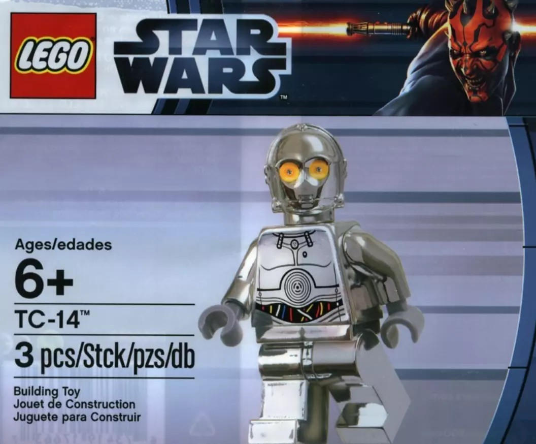 LEGO MINIFIGURE Star Wars Chrome TC-14 Exclusive Polybag