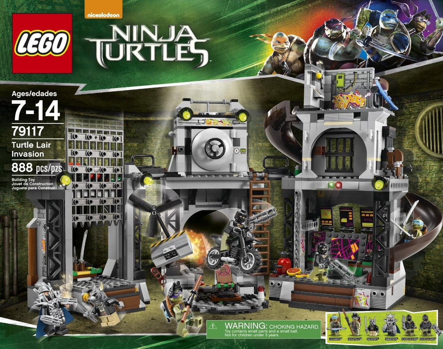 LEGO 79117 Ninja Turtles Turtle Lair Invasion