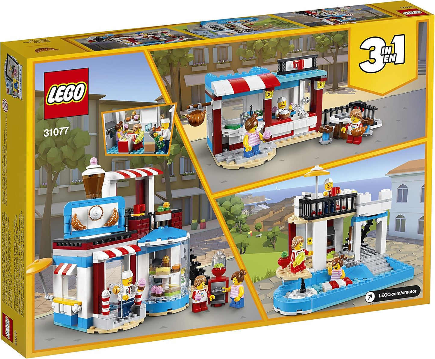 LEGO 31077 CREATOR 3in1 Modular Sweet Surprises Pool House and Food Corner Cafe